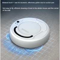 Smart 3-in-1 Robot Vacuum with Wet / Dry Mopping - Rechargeable & Auto Cleaning - Black - White thumbnail