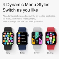 Waterproof Smart Watch With Colour Screen - 1 Inch - Black thumbnail
