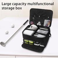 Black Folding Golf Bag with Large Capacity thumbnail