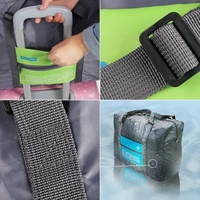 Foldable Nylon Travel Bag for Women and Men - Large Capacity - Green thumbnail