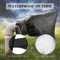 Outdoor Faucet Frost Cover - Oxford Cloth Rope Model Black thumbnail