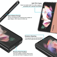 Leather Shockproof Case for Samsung Galaxy z Fold 4 / 5g - Pink thumbnail