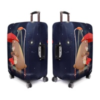 Large Elastic Dustproof Luggage Cover - Durable and Protective - Love Girl thumbnail