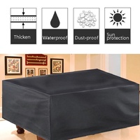 Water-repellent Billiard Table Cover - 287x155x82cm - Black thumbnail