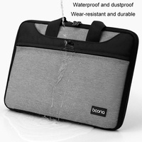 Waterproof Oxford Cloth Laptop Bag - 14 / 15 / 15.6 Inches Full Open - Black thumbnail