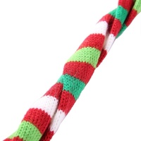 Dog Scarf Christmas Pet Accessories Winter Warmth Pet Scarf - Size Xl Red And Green Stripes thumbnail