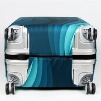 29-32 Inch Travel Suitcase Dust Covers - Elastic & Abrasion-resistant - Green Ripple thumbnail