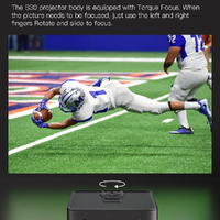 Portable Hd Wifi Projector For Android Devices - Black thumbnail