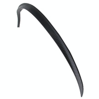 2 Pcs 45Cm Car Stickers Rubber Large Round Arc Strips Universal Fender Flares Wheel Eyebrow Decal Sticker Eyebrow Car-Covers Black Striped Round Arc S thumbnail