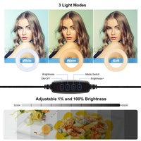7.9 Ring Selfie Light with Dual Colour Led for Vlogging & Photography thumbnail