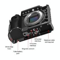 Metal Camera Cage For Sony A6500 / A6400 / A6300 / A6000 - Stabilizer Rig Black thumbnail