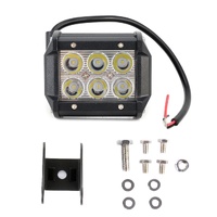 18W Cree 6 Led White Light Condenser Engineering Lamp / Waterproof Ip67 Suvs Light Dc 10 - 30V Black thumbnail