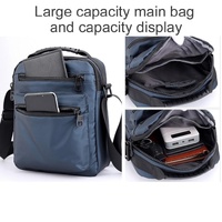 Men Oxford Cloth Crossbody Chest Bag Sporty And Versatile - Black thumbnail
