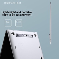 Foldable Aluminum Laptop Stand - Adjustable Height Base - Gray thumbnail