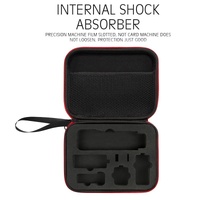 Dji Pocket 3 Camera Handbag - Storage Bag - Black Shell Red Inner thumbnail
