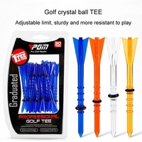 30 Adjustable Golf Tees with 83mm Height Limit - Set of 30 - Orange thumbnail