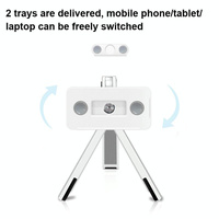 Portable Laptop and Tablet Stand - Foldable - White thumbnail