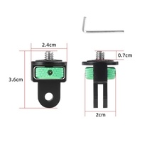 Universal 1 / 4 Inch Screw Action Camera Adapter - Adjustable - Green Black thumbnail