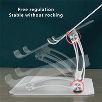 Adjustable Laptop Stand - Aluminum Alloy Desktop Riser - Grey thumbnail