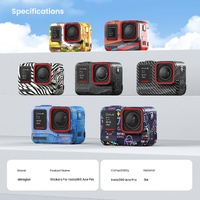 Sports Camera Accessories for Insta360 Ace Pro - Amagisn Body Sticker - Carbon Fiber thumbnail