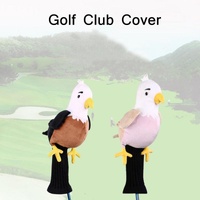 Adorable Plush Golf Club Cover for Animals - Pink thumbnail