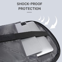 Waterproof Anti-theft Laptop Backpack for Daily Work and Business - 15.6 Inch - Grey thumbnail