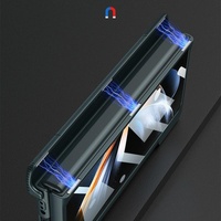 Foldable Phone Case with Magnetic Closure and Pen Slot for Samsung Galaxy z Fold 4 - Compact and Convenient - Black thumbnail