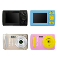 16mp Mini Digital Camera for Kids - 2.4 Inch 720p Cute Cartoon Design - Multifunctional Toy for Children's Birthday - Gold thumbnail