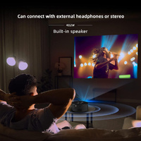 Portable Mini Projector - Hd Led Usb Powered Wired Connection - White thumbnail