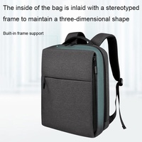 Spacious Laptop Bag for Professionals - Large Capacity - Elegant Gray thumbnail