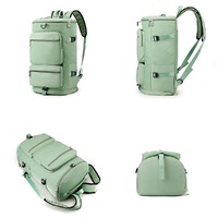 Waterproof Gym Bag - Shoe Compartment Included - Light Green thumbnail