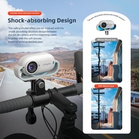 Shock-absorbing Silicone Cover for Insta360 Go 3s Camera - Black - Vertical Gray thumbnail