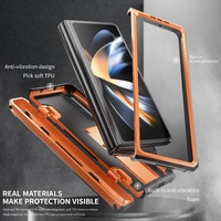 Foldable Shockproof Phone Case for Samsung Galaxy z Fold 4 / 5g - White thumbnail