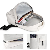 Waterproof Laptop Backpack - Large Capacity Wear-resistant 13-15.4 Inches - Beige thumbnail