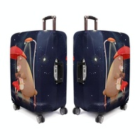Protective Cover for Durable Luggage - Elastic Dustproof - Small Size - Bear Girl thumbnail