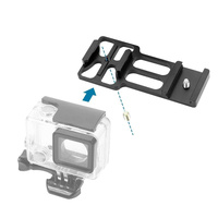 Rail Side Mount for Gopro and Other Action Cameras - 20mm for Hunting Shots - Black thumbnail