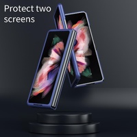 Foldable Shockproof Phone Case for Samsung Galaxy z Fold 4 / 5g - Black thumbnail