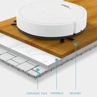 Intelligent 3-in-1 Mini Sweeping Robot Vacuum - White thumbnail