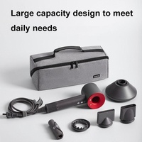 Waterproof Hair Dryer Storage Bag Large Capacity - Black thumbnail