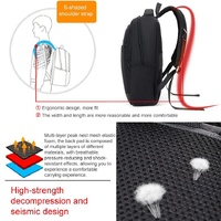 Multifunctional Oxford Laptop Backpack - Cxs-610 - Black thumbnail