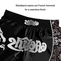 Kids Boxing Set - Sparring Shorts And Tights - Bright Green - Hit Red - L thumbnail