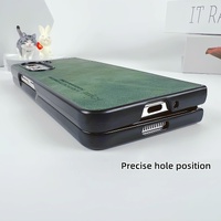 Crystal Leather Foldable Case for Samsung Galaxy z Fold 4 - Brown thumbnail