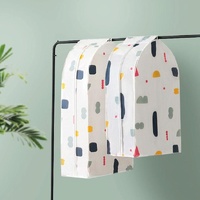 Large 3d Hanger Pocket Wardrobe with Dust Cover - Flowers thumbnail
