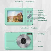 Mini Children Photography Camera - 2.4-inch Hd 16x Zoom - Pink+32G thumbnail