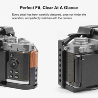 Wood Handle Metal Camera Cage For Nikon Zfc Stabilizer Rig - Black thumbnail