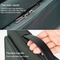 Waterproof Laptop Handbag - Portable and Durable - Black thumbnail