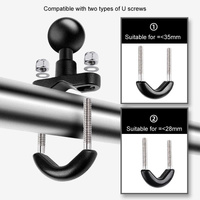 Motorcycle Handlebar Mount for Gopro with Tripod Adapter - 9cm Rod and Screw thumbnail