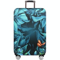 Stretchy Luggage Dust Cover - Durable & Protective - Size l - Tropical Palm - L thumbnail