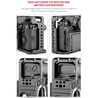 Panasonic Lumix Dc-S1H / Dc-S1 / Dc-S1R Camera Cage Stabilizer With Handle - Black thumbnail