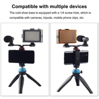 Triple Cold Shoe Bracket Mount - Black thumbnail